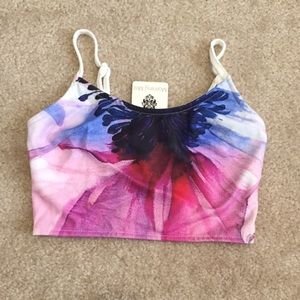 Floral Crop Top NWT
