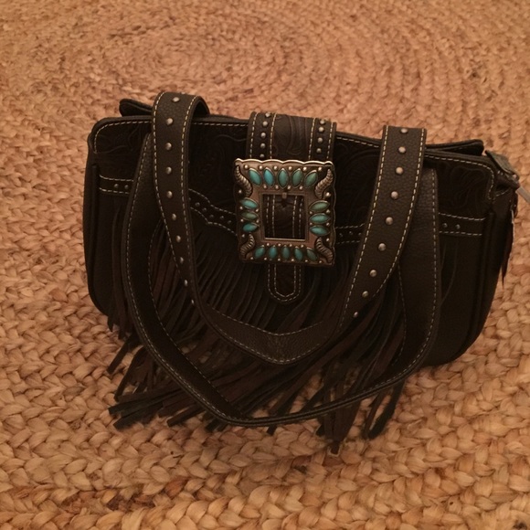 Trinity Ranch fringe western purse