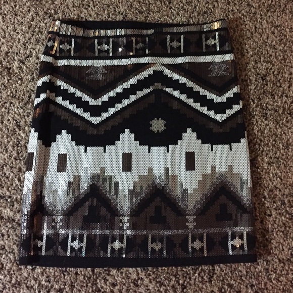 Express sequin skirt