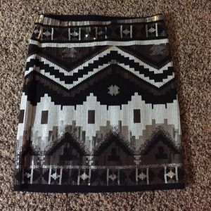 Express sequin skirt