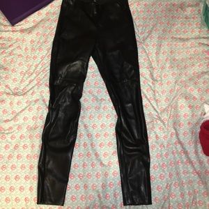 Leather leggings