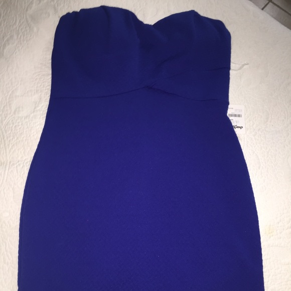 Blue strapless dress❗️