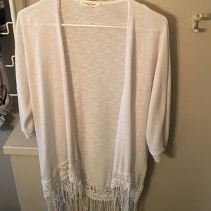Fringe cardigan
