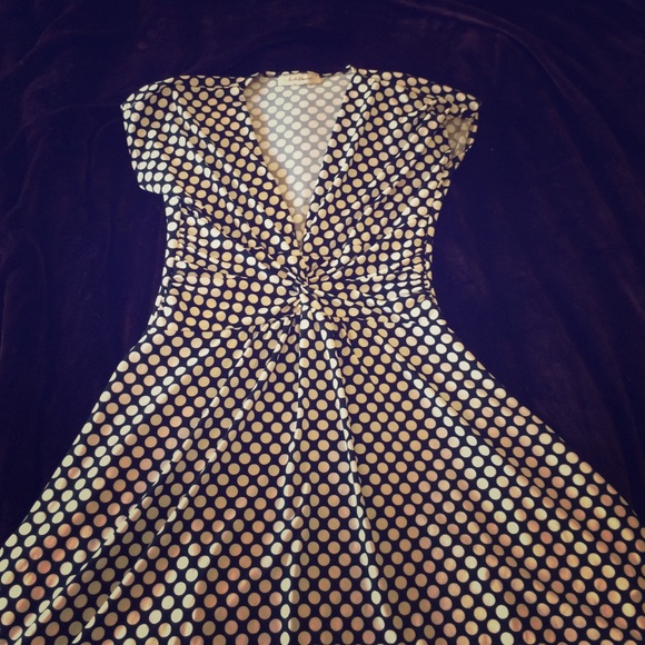 Black and white polka dot dress