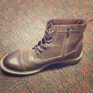Leather boots
