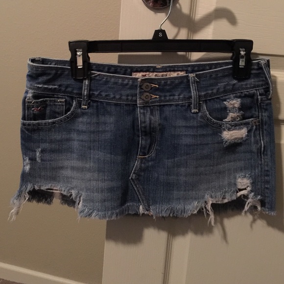 Hollister jean skirt mini