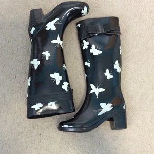 Kate Spade Rain Boots with 2inch heel