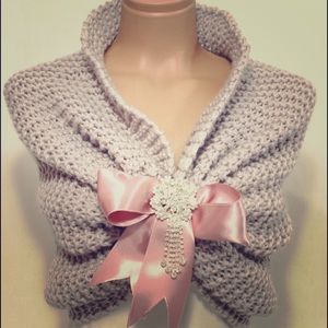 Bridal knit shrug