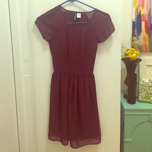 Deep purple date night dress