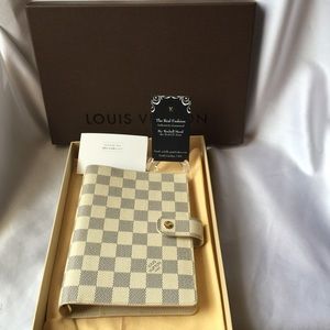 Sold♥️♥️Auth LV agenda MM damier azur