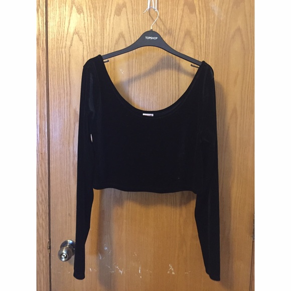 Velvet crop top