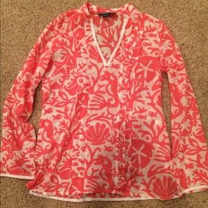 Vineyard Vines Coverup or Sheer Shirt