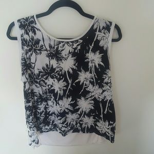 Palmtree print tanktop