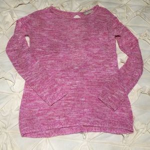 Hinge sweater with open back
