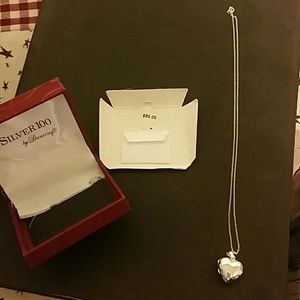 Silver heart locket