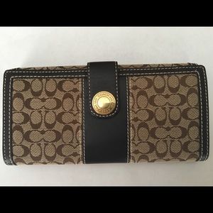 Coach brown Signature Wallet