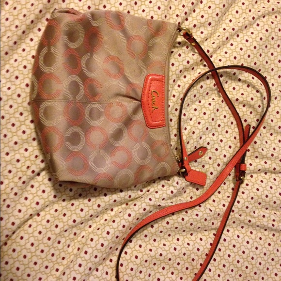 Authentic coach small cross body bag