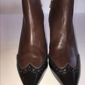 Tory Burch Two Tone Ankle Booties