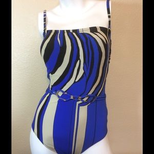 Gottex Blue Black Swimsuit