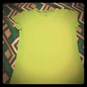Nike lime green shirt