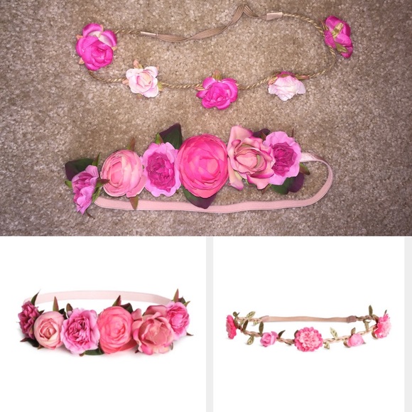 2 H&M Flower headbands