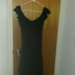 Sale! Cache Black flamenco style gown