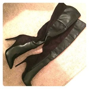 Thigh high heel boots