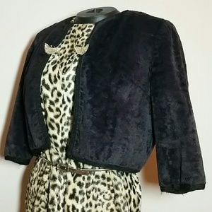 Faux fur bolero