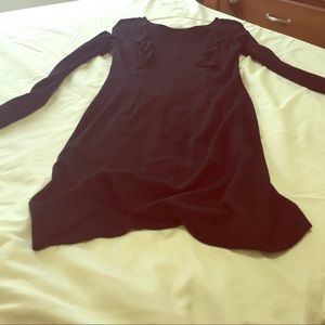 Black long-sleeved French Connection dress