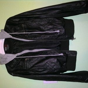 Leather coat
