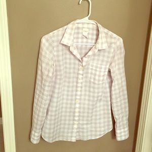 Gingham Plaid Button Down Shirt