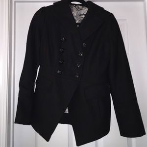 Black GUESS Peacoat
