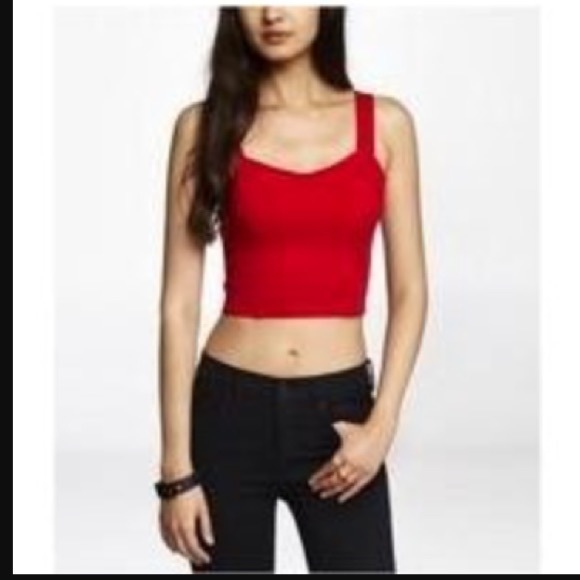 Express Red crop top!