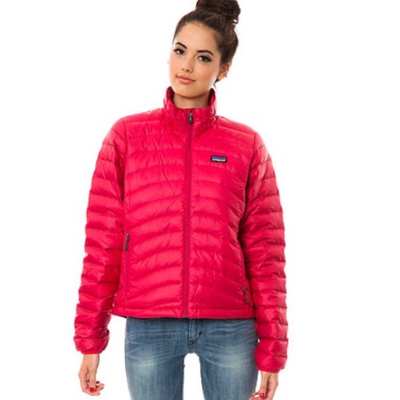 patagonia red puffer jacket