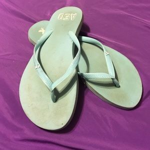 Blue flip flops. Size7/8