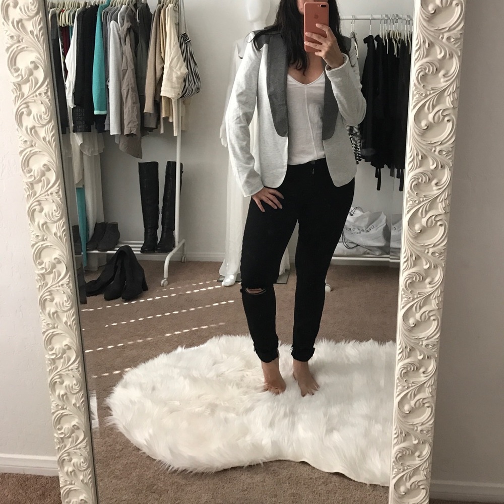 OVI Heather Grey Contrast Jacket - Picture 4 of 8