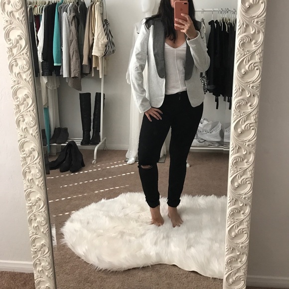 OVI Heather Grey Contrast Jacket - Picture 4 of 8