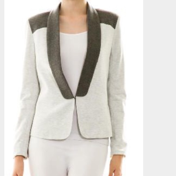 OVI Heather Grey Contrast Jacket - Picture 2 of 8