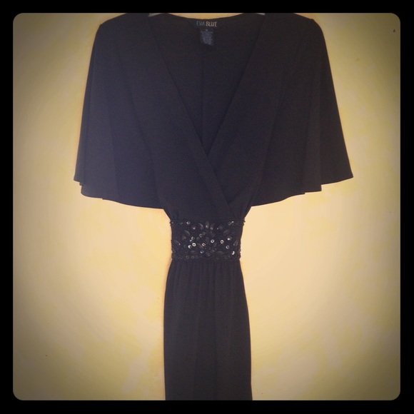 Sequins Black Dress