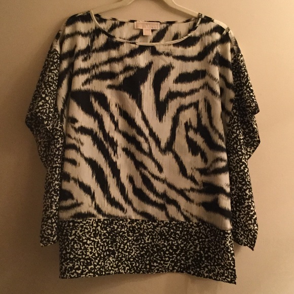 Michael Kors Tops - Michael Kors Silky Animal Print Tunic Top S/M EUC