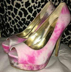 Tie dyed heels