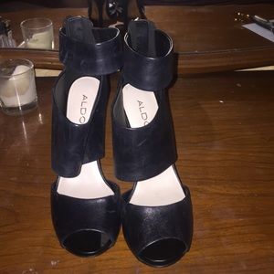 Aldo Leather Strap Heel