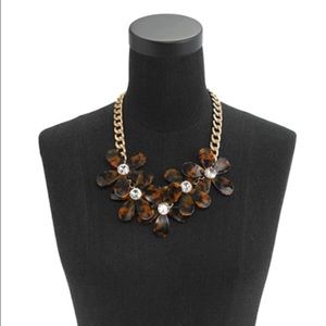 JCREW Tortoise Flower Necklace