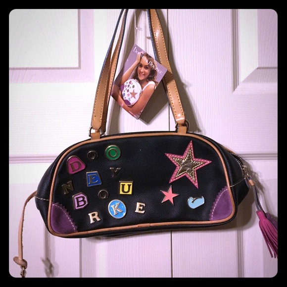 Dooney and Bourke Mini Duffel w/ appliqué letters