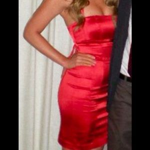 Bebe cherry red dress