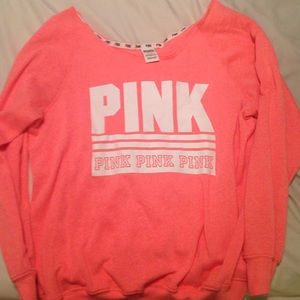 PINK slouchy crew
