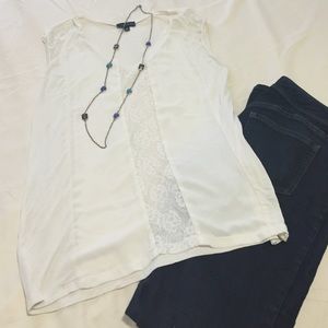 White lace detail top from Limited