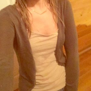 Full sleeve olive light cardigan