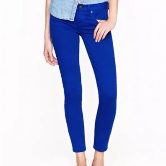 Jcrew toothpick ankle Jean blue grotto size 27