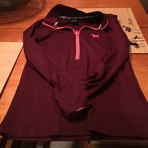 Pink Half Zip Hoodie